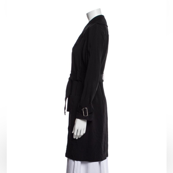 A.L.C. Black Trench Coat - Picture 2 of 5
